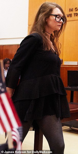 She opted for the all black ensemble on April 17