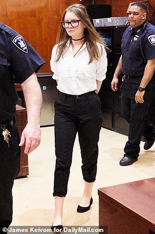 She eventually emerged in a court appointed outfit and cried when she sat down