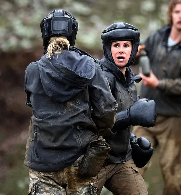 Friendship ending fight: The boxing challenge ultimately proved too much for Roxy, who promptly quit the show after being pummelled by Candice