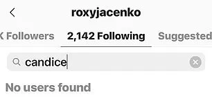 It's official: Interestingly, Roxy no longer follows Candice on Instagram, however Candice still follows Roxy's page