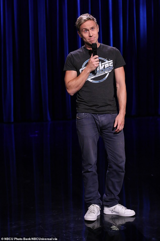 On show: Russell’s stand-up show, Lubricant, and the Netflix documentary Until The Wheels Come Off are both available on Netflix from December 14 (pictured 2015)