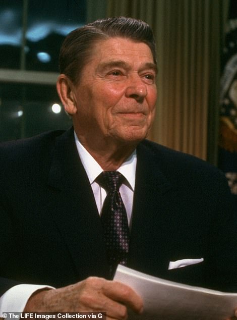 In high esteem: Former president Ronald Reagan  signed