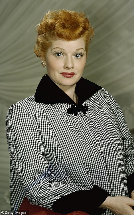 Glamorous gal pals: Actress Lucille Ball was among the big names written out