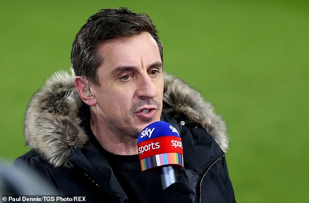 Neville branded United players a 'bunch of whingebags' after their first-half display on Monday