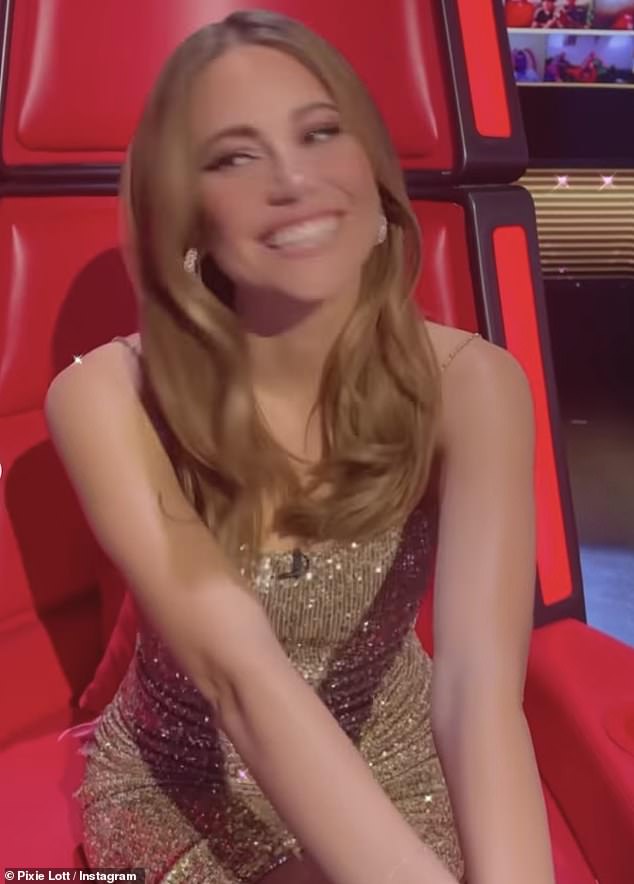 Stunning: The pop star looked gorgeous in glamorous snaps of herself wearing fancy frocks and stylish outfits while appearing on the TV competition