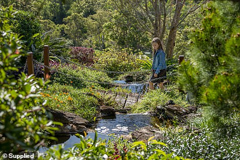 There are also landscaped chateau gardens and a trickling creek and waterfalls