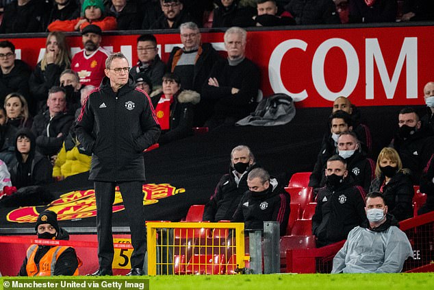 Ralf Rangnick (L) admitted he was impressed by the player's performance levels in training