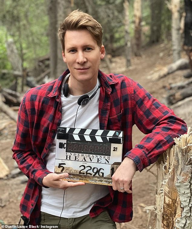 Mormon crime drama: On December 21, the Royal Central School grad wrapped his role as Pyre in Dustin Lance Black's (pictured August 17) seven-episode FX series based on Jon Krakauer's 2003 book Under the Banner of Heaven