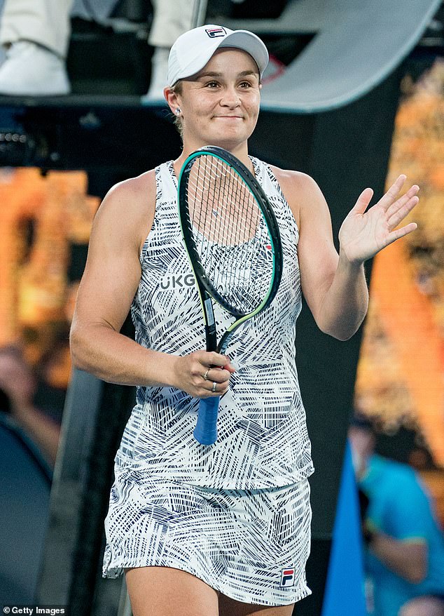 Ash Barty (pictured) is the first Australian women's tennis player in almost 40 years to make the Australian Open quarter-finals four years in a row - and is renowned for her tireless work ethic