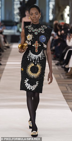 The collection (pictured) was filled with simple, tailored silhouettes