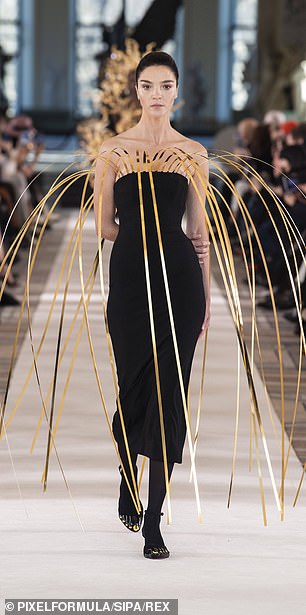 A model during the Schiaparelli show