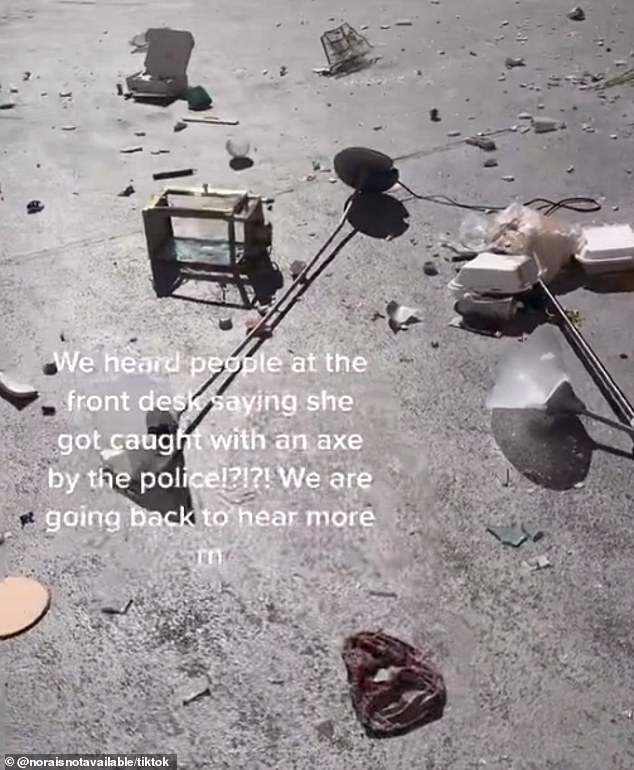 She also said that the former couple - whose identities are not known - was not back together, but didn't share any further information