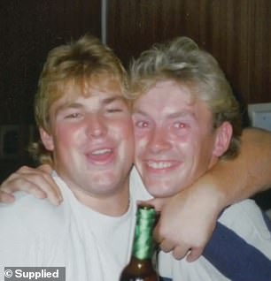 'I went over [weighing] 79 kilos; six months later I went home [weighing] 99 kilos,' Shane (left) recounted