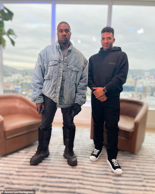 Friends: Jason, who previously starred on Love & Hip Hop, shared a snap from their interview to his Instagram