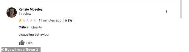 'Disgusting behavior,' a reviewer wrote
