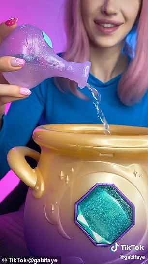 Users add in ingredients like Crystal Gem, Magic Feather, and Fizz Flower, which all come with the set and are sealed inside plastic 'potion' bottles