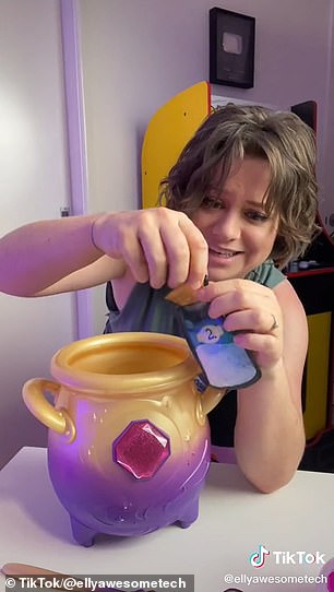 'As soon as the product hits shelves, online and at traditional brick and mortar retailers, it sells quickly. So if you see Magic Mixies in stock, get it before it disappears,' Ronnie Frankowski, chief marketing officer of Moose Toys, said