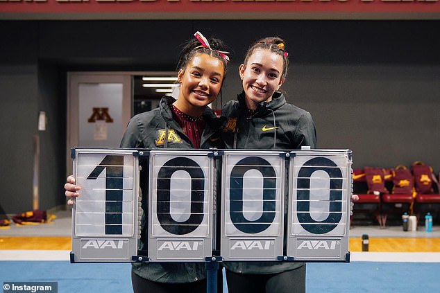 Hooten's teammate Ona Loper, a fifth-year senior from South Carolina, also scored a 10 on Monday after a perfect vault