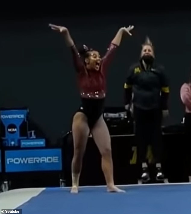 Monday's performance marked the second perfect 10 of Hooten's college career