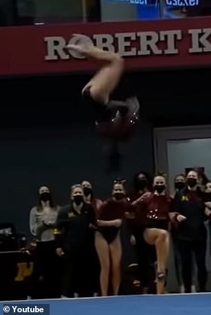 When Hooten wasn't jumping or flipping in the air during her powerful tumbling passes, she was showing off her dance moves