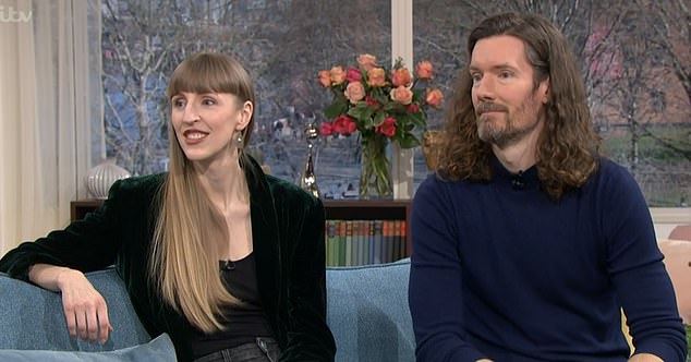 Intuitive healer Lacey Haynes (left) and her life coach husband Flynn Talbot (right) appeared on This Morning to discuss why they record themselves having sex for their podcast
