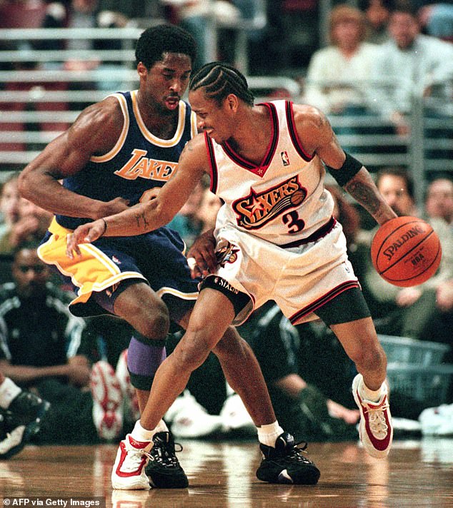 He and Bryant were never known to be close off the court — something Iverson previously said he regrets following the Lakers legend's death in 2020. But although they weren't personal friends, Iverson will forever be linked to the late Bryant in NBA history. The Hampton, Virginia native was picked at the top of the famed 1996 NBA Draft — 12 picks ahead of the 18-year-old Bryant, who was jumping straight into the pros from a Philadelphia-area high school