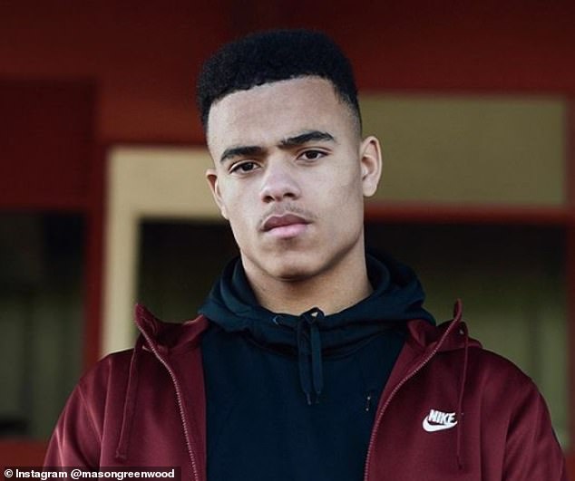 Greenwood (above) has also seen his commercial partnership with Nike suspended by the kit supplier