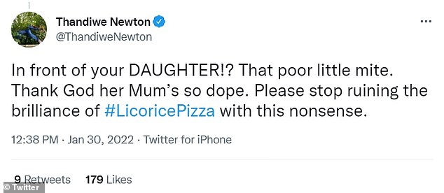 The Emmy-winning actress took to Twitter to criticize Penn over his remarks