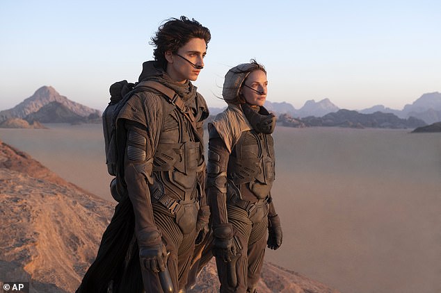 Top prizes! The nominations for the 2022 BAFTAs were announced on Wednesday, with sci-fi epic Dune leading with a total of eleven nods (pictured)