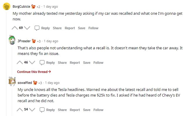 Tesla owners mocked people who thought it meant their cars had been taken away