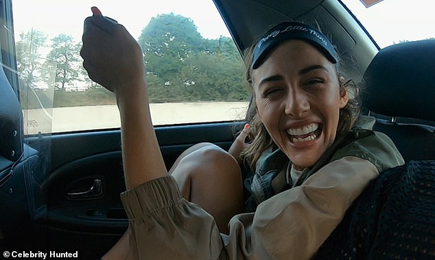 Karaoke: The video shows them making their way along the motorway as they sing along to Dolly Parton's song Baby I'm Burnin' and The Vivenne says 'Off to Kerry's. Bath here I come'