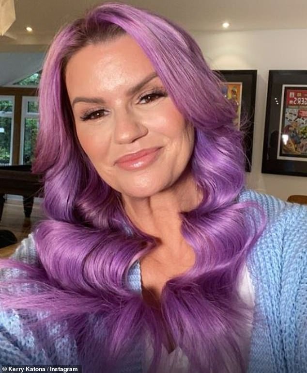 On the run: The pair decided to head to Kerry's house, with the star also taking part in the television program