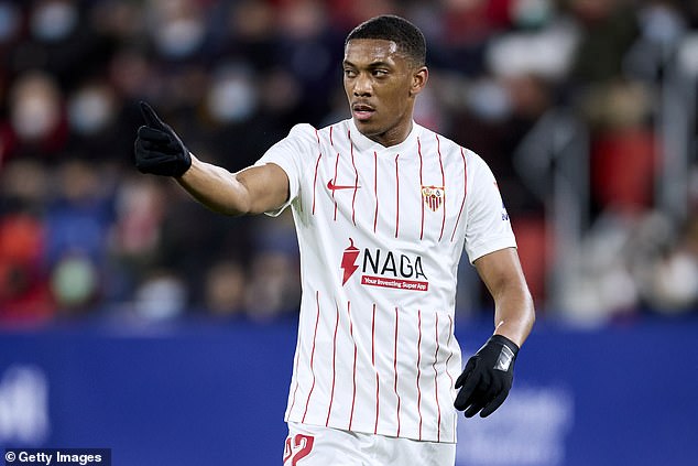 Forward Martial will be hoping for a better performance in his next match for Sevilla