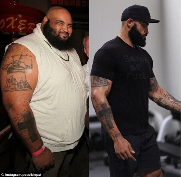 After he set his goal, Brocco was walking six miles a day. In two years, he would lose 200lbs