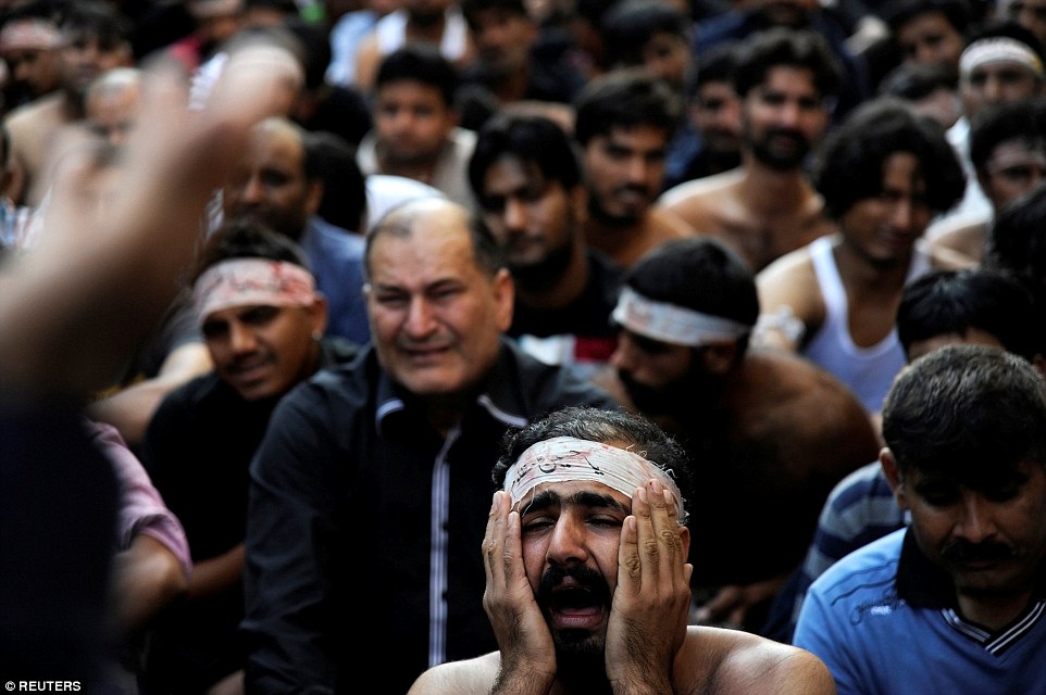 The face of passion and terror was captured in one man's face during the religious procession in Greece this month 