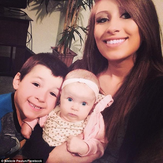 Reality star: The mother-of-two, pictured with Lyle and her one-year-old daughter Ellie, featured on MTV show 16 and Pregnant