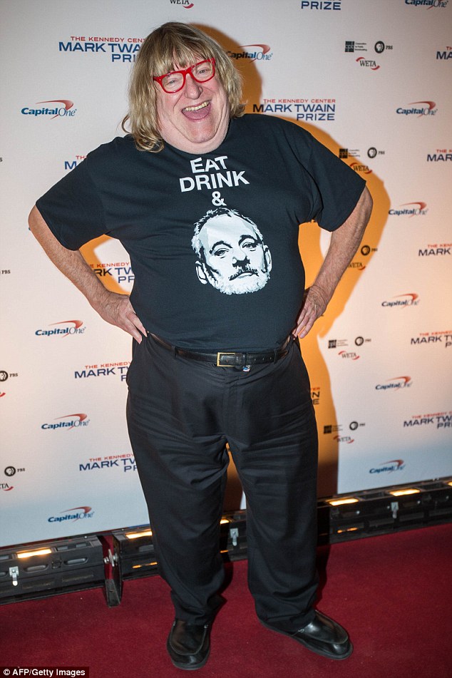 Comedy writer Bruce Vilanch poses at The Kennedy Center before Murray's award ceremony