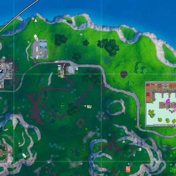 Fortnite Fortbyte #32 Location – Accessible by wearing Kyo Pet Back Bling at the northern most point Locations Guide